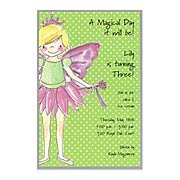 Fairy Girl Invitation Birthday Party Invitations