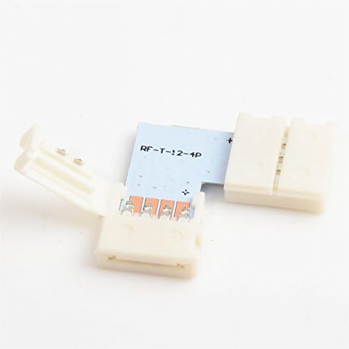 isharestrip 10sets 4pin WS2801 APA102 LED Strip L shape PCB &amp; 2pcs 4pin 12mm 4x2.5mm rgb led connector