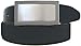 Belt By Ardente, Made in Italy, Black, Two-tone Brushed Nickel Finish Buckle, 30mm., ...