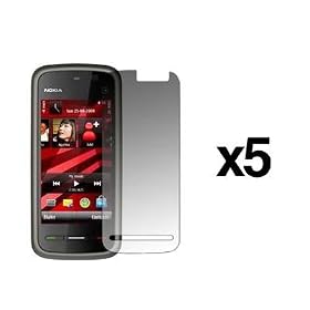 5 Pack of Premium Crystal Clear LCD Screen Protectors for Nokia 5230 [Accessory Export Packaging]