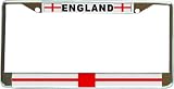 England English Flag Chrome License Plate Frame Holder