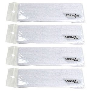 valentine COSMOS4 PCS slim sweat-absorbent cotton sports basketball headband / sweatband head sweat band/brace (White...B00870X5R0