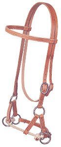 Weaver Horse Leather Side Pull Bridle Western Tack