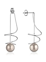 steel art Pendientes Auris Spirale Gris