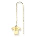 14K Chicago Bears Jersey Threader Earrings
