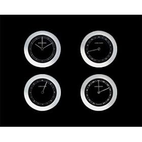 Georg Jensen Venus Thermometer Aluminium With Black Dial by GEORG JENSEN