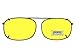 Rectangle NON Polarized Yellow Lens Sunglasses (Pewter-NON Polarized Yellow Lens, 54mm Width x 37mm Height)