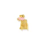 14k Enameled 3-D Beach Chair Pendant
