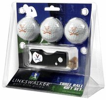 Virginia Cavaliers 3 Golf Ball Gift Pack With Spring Action Tool