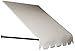 Awntech 5-Feet Dallas Retro Window/Entry Awning, 44 by 36-Inch, Off White