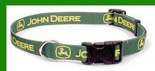 JOHN DEERE DOG COLLAR - Green Adjustable Small / Medium