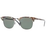 Ray-Ban Clubmaster Sunglasses Rb3016 1069 Top Camo Green On Blue Crystal Green
