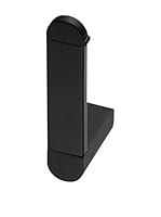 Bisk Portarollos Baño Futura Negro