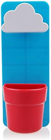 Home Gallery HK Giftpocket New Style Creative Blue Rain Clouds Pots Rainy Pot Wall-mounted Flower Pot Making Your Space Sweeter and Cuter, (Blue)