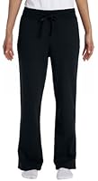 Gildan Missy Fit Heavy BlendOpen Bottom Sweatpants - Black - S