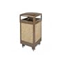 Indoor/Outdoor Receptacle, 38 Gal., 26"x40", Natural Stone, Brown URIR38HT201