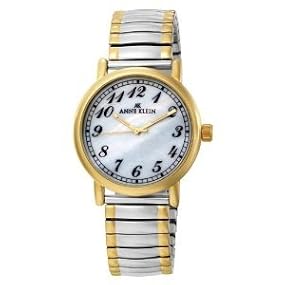 AK Anne Klein #10/9113MPTT Women's Two Tone Easy Reader Expansion Band Watch