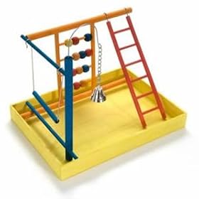 Parakeet Cockatiel Wooden Play Gym by jw pet company, inc