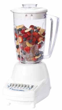 Proctor Silex 58171R 8 Speed Blender-White