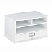 Desk Organizer with Drawer (White) (15.75" x 11" x 9.25")