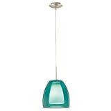 Eglo Hängeleuchte HL/1 E27 BLAU/OPAL ‘FARGO’