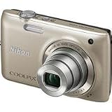 Nikon COOLPIX S4100 14 MP Digital Camera with 5x NIKKOR Wide-Angle Optical Zoom Lens and 3-Inch Touch-Panel LCD (Silver)