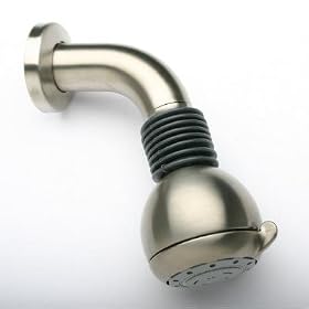 La Toscana 50PW753 European Wall Mount Showerhead and Arm, Brushed Nickel