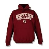 Boston College Eagles Adult Arch and Logo Hooded Sweatshirt - Maroon