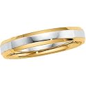 14K Two Tone Gold Design Band