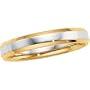 14K Two Tone Gold Design Band