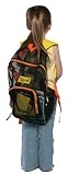 Bazoongi 12301 Mesh Back Pack- Orange Trim with Yellow Straps