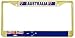 Australia Australian Flag Gold Tone Metal License Plate Frame Holder