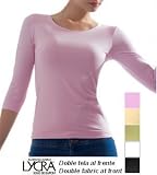 Classic 3/4 Sleeve Fitted Blouse in soft breathable moisture wicking microfiber