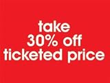 Take 30% Off Ticketed Price - Retail Signs (10pk) - 11