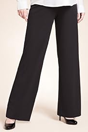 Maternity Wide Leg Plain Trousers