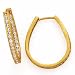 CZ HOOP EARRINGS 2.24CTW IN 14K YELLOW GOLD