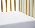 Fitted Interlock Crib Sheet White 2 Pack