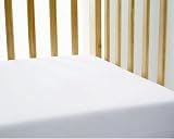 Izziwotnot Fitted Interlock Crib Sheet White 2 Pack
