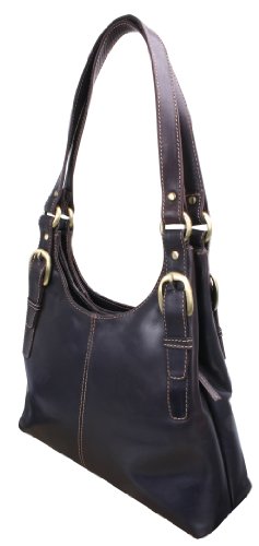 Sac à main pour femme AVANCO cuir véritable, marron