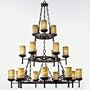 Quoizel Imperial Bronze La Parra Chandeliers Entrance / Foyer