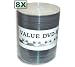 Taiyo Yuden White Inkjet Hub Printable 8X DVD-R Media (Value Line) 100 Pack in Tape Wrap