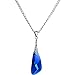 Body Candy Crafted Steel Blue Crystal Inspire Pendant Necklace Created with Swarovski Crystals 18