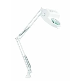 Lite Source LSM-184WHT Mag-Lite 3-Diopter Magnifier Lamp, White