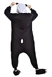 Newcosplay Adult Onesie Halloween Costumes Party Dress S M L Xl (Medium (fit for 163cm-172cm), Red eye panda)