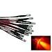 Qty 10- LED Lights- 5mm pre wired 12 volt leds- 12V Red