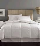 Home Design Mini Stripe White Down Comforter Queen