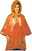 Regenponcho für Kinder 90 x 90 cm, orange