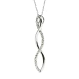 FOJO's Diamonds in Silver Infinity Pendant (1/3 ct. tw.)