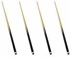  : 4 Billardqueues und 10 Schraubleder im Set