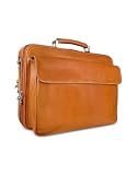 Review Chiarugi  / Chiarugi Men's Italian Leather Laptop Briefcase Camel